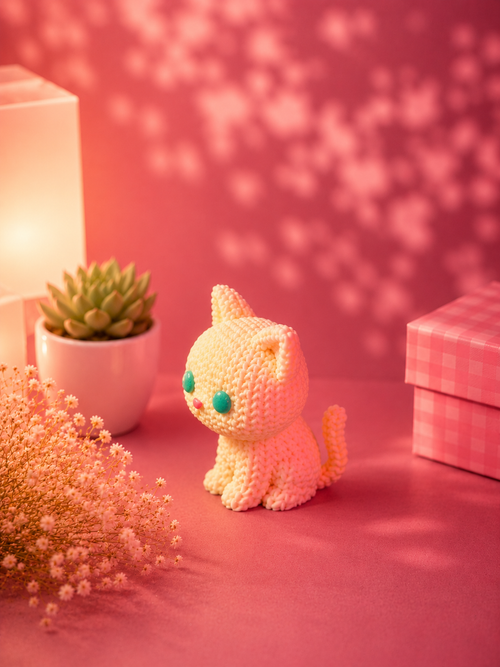 Cute Kitten Photo Holder