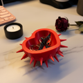 Goth Spiked Heart Ring Display & Jewelry Dish
